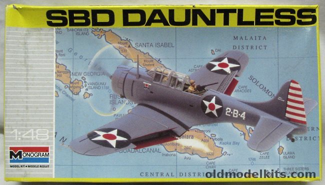 Monogram 1/48 Douglas SBD Dauntless Dive Bomber, 5212 plastic model kit